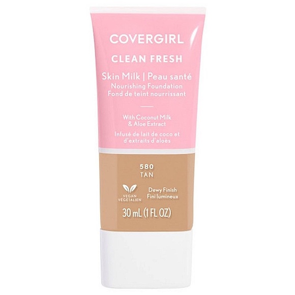 CoverGirl 580 Tan Clean Fresh Skin Milk Nourishing Foundation - Picture 1 of 5